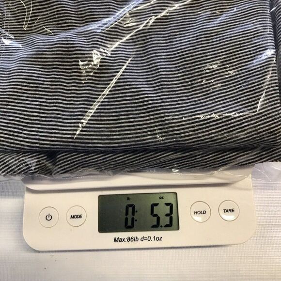 Cupio Womens Shirt Tank Large Top Black White Stripe Swing Tank Top Beach - Picture 8 of 8